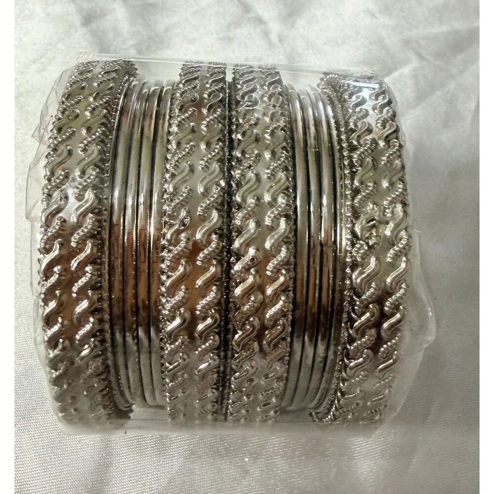 SILVER ELEGANCE Bracelet & Bangle Set- Fashion Jewelry for Women